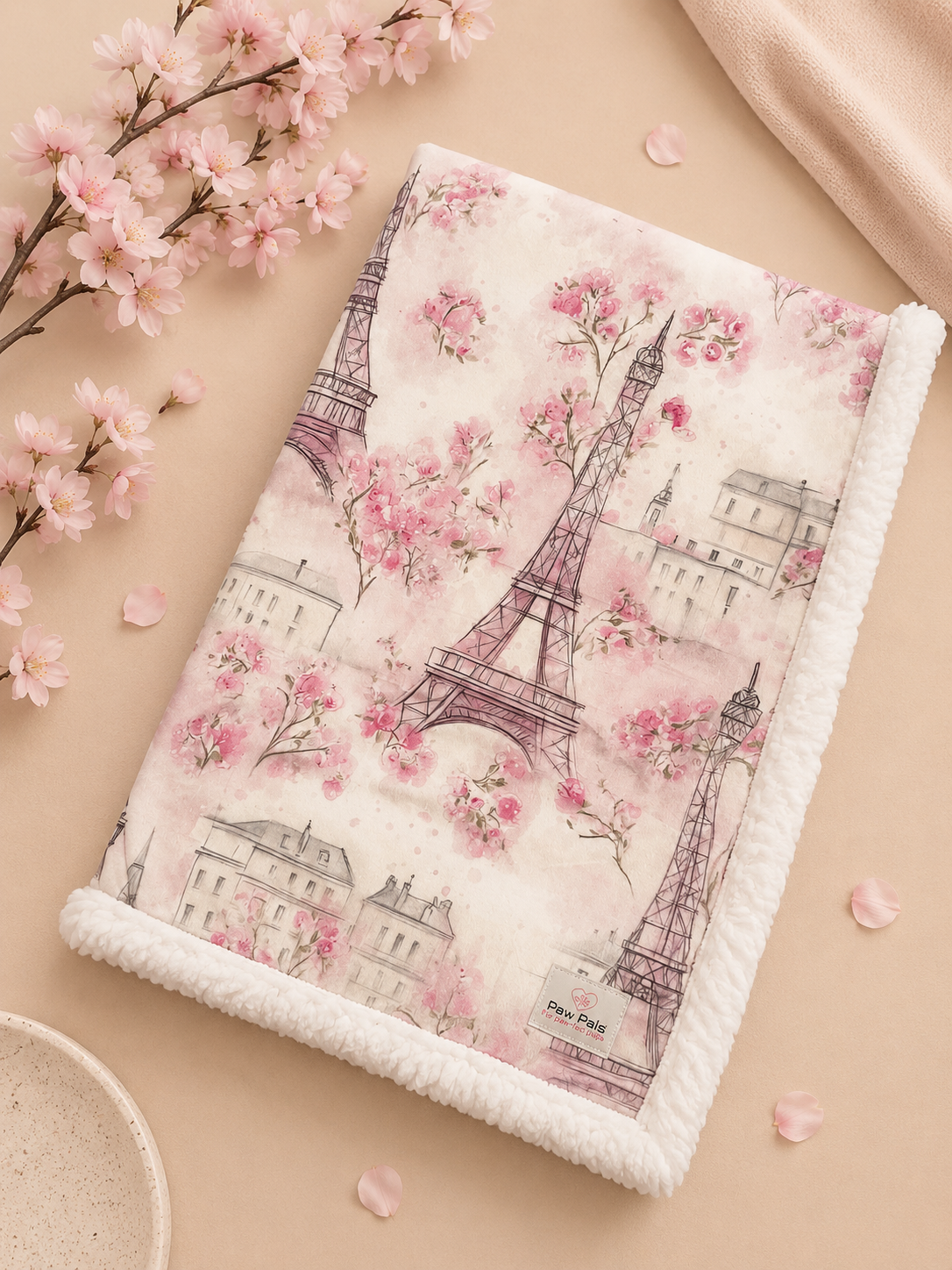 Pups In Paris Blanket