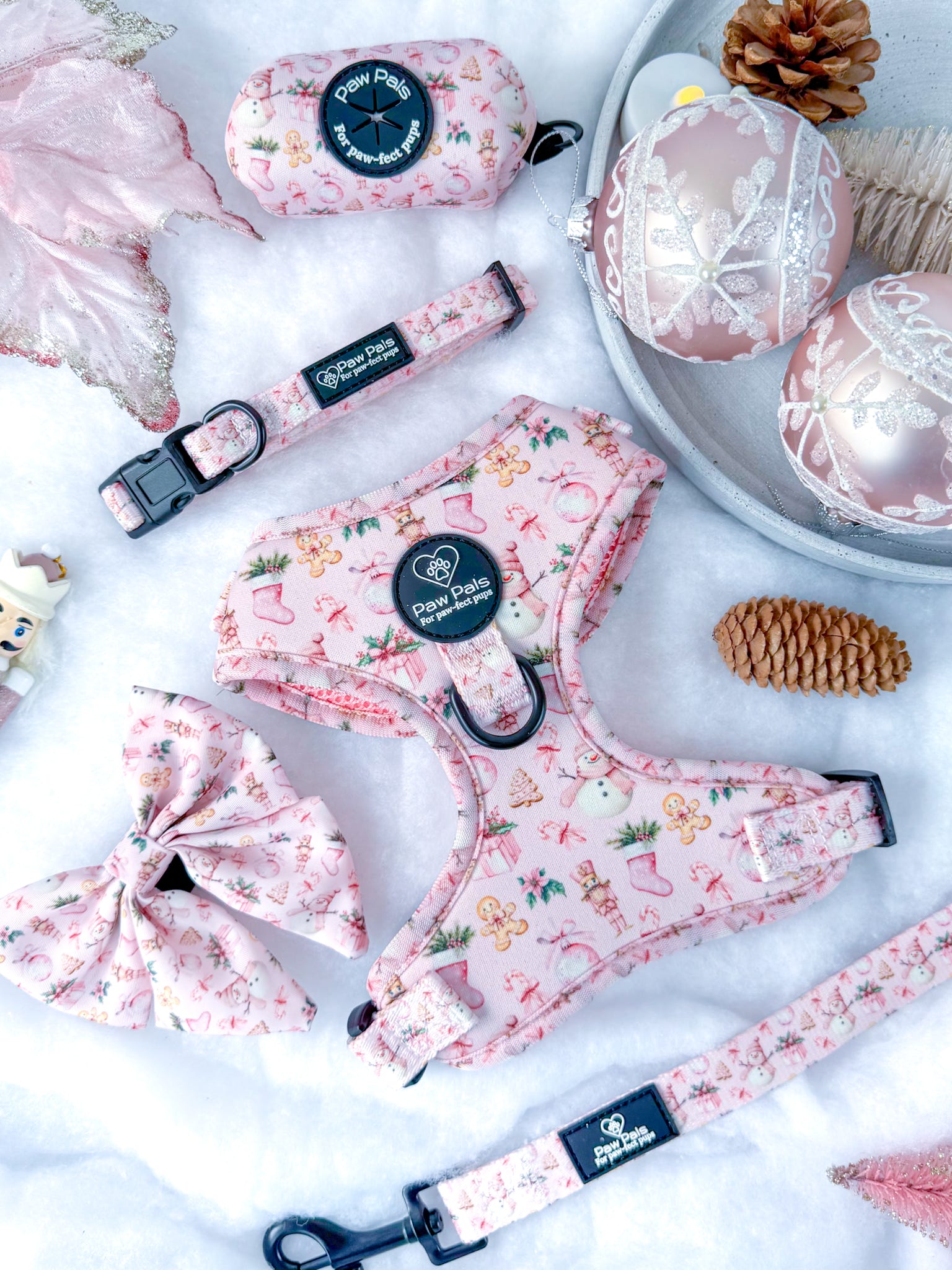 Pink Christmas Harness