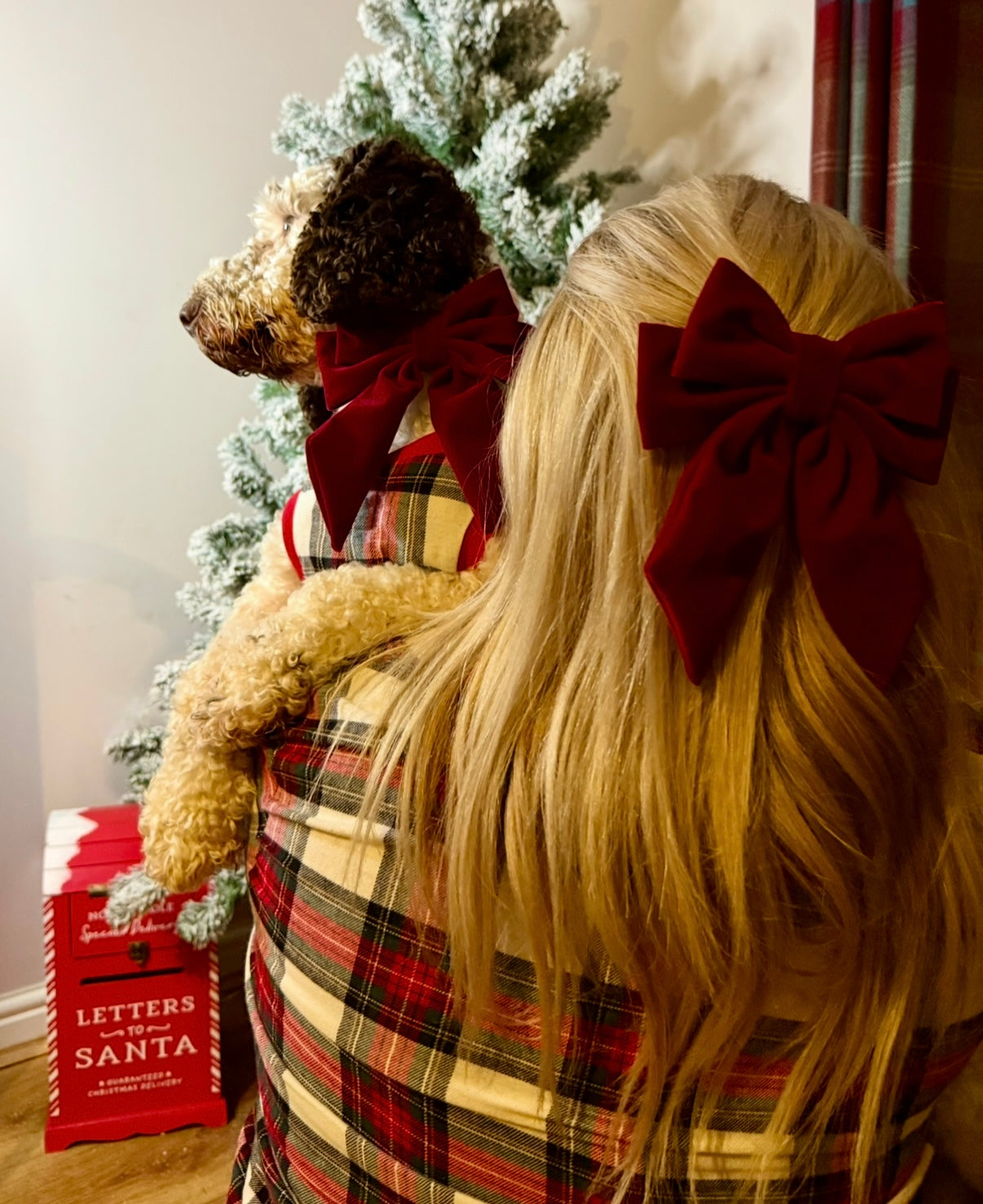 Red Velvet Sailor Bow