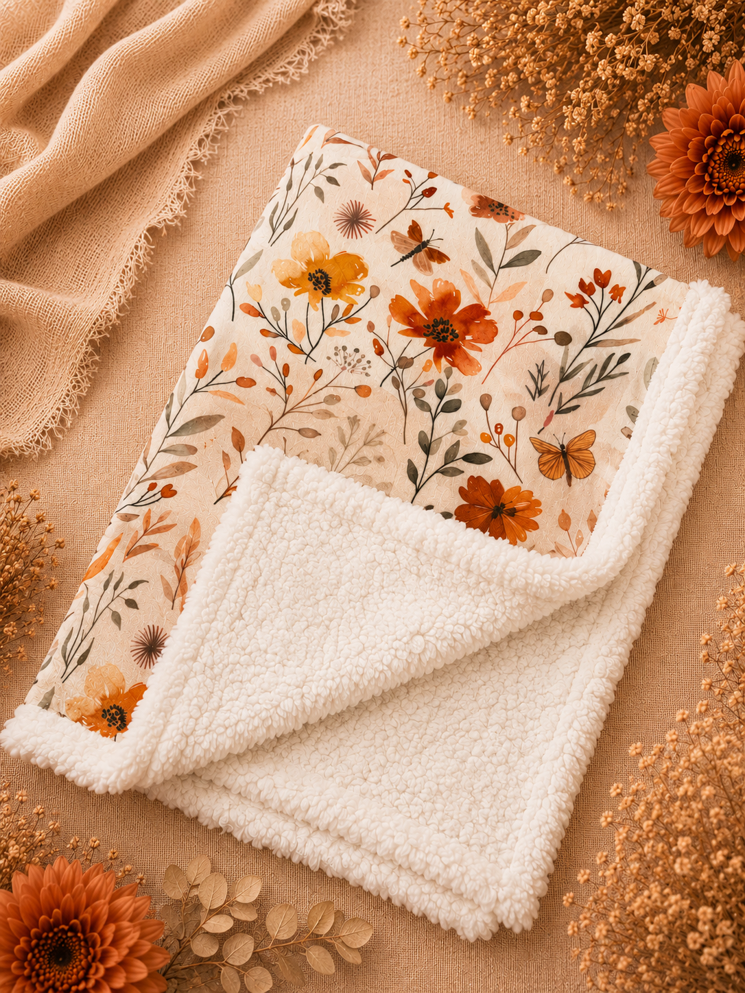 Sienna Bloom Blanket