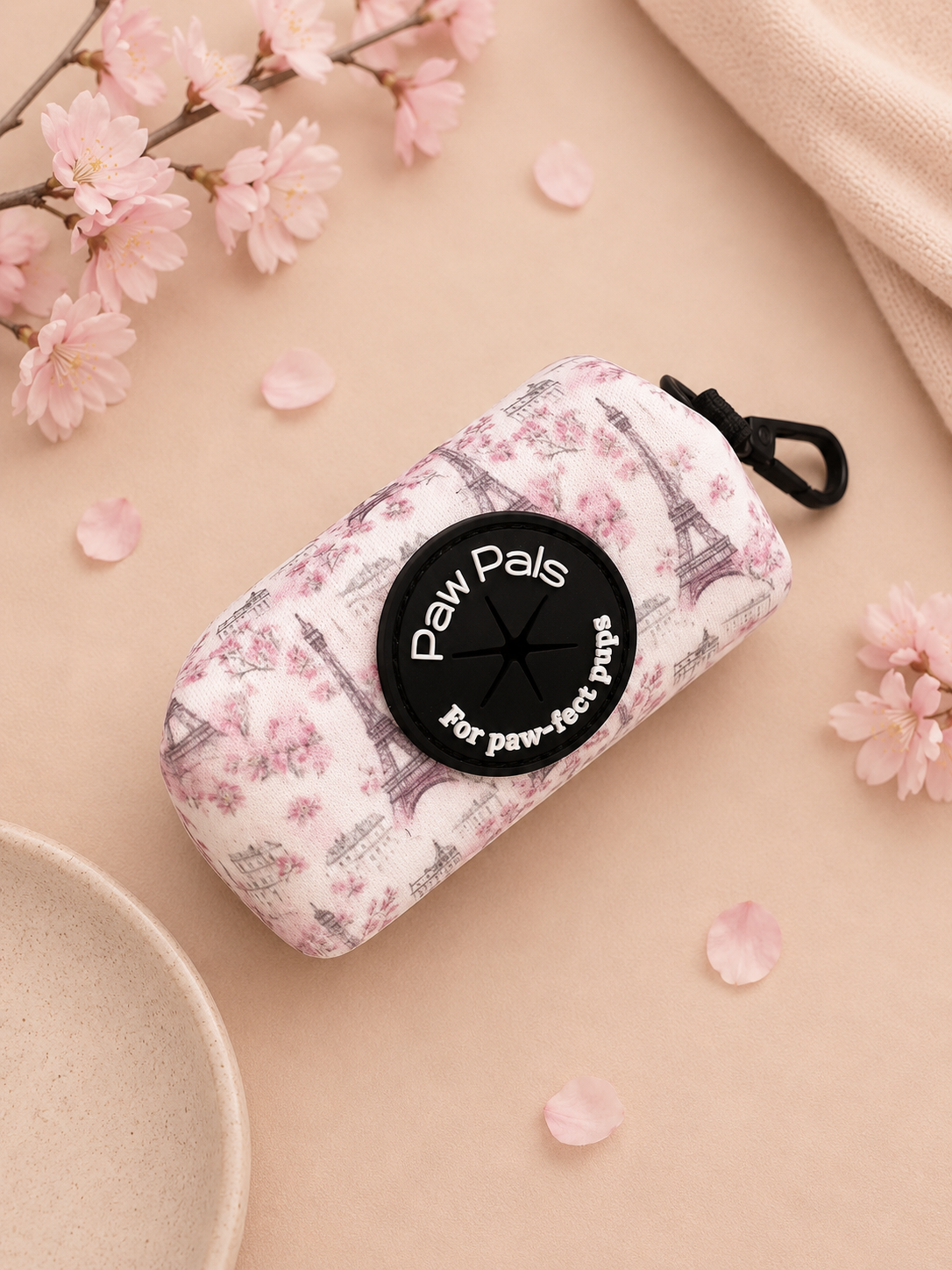 Pups In Paris Poop Bag Holder