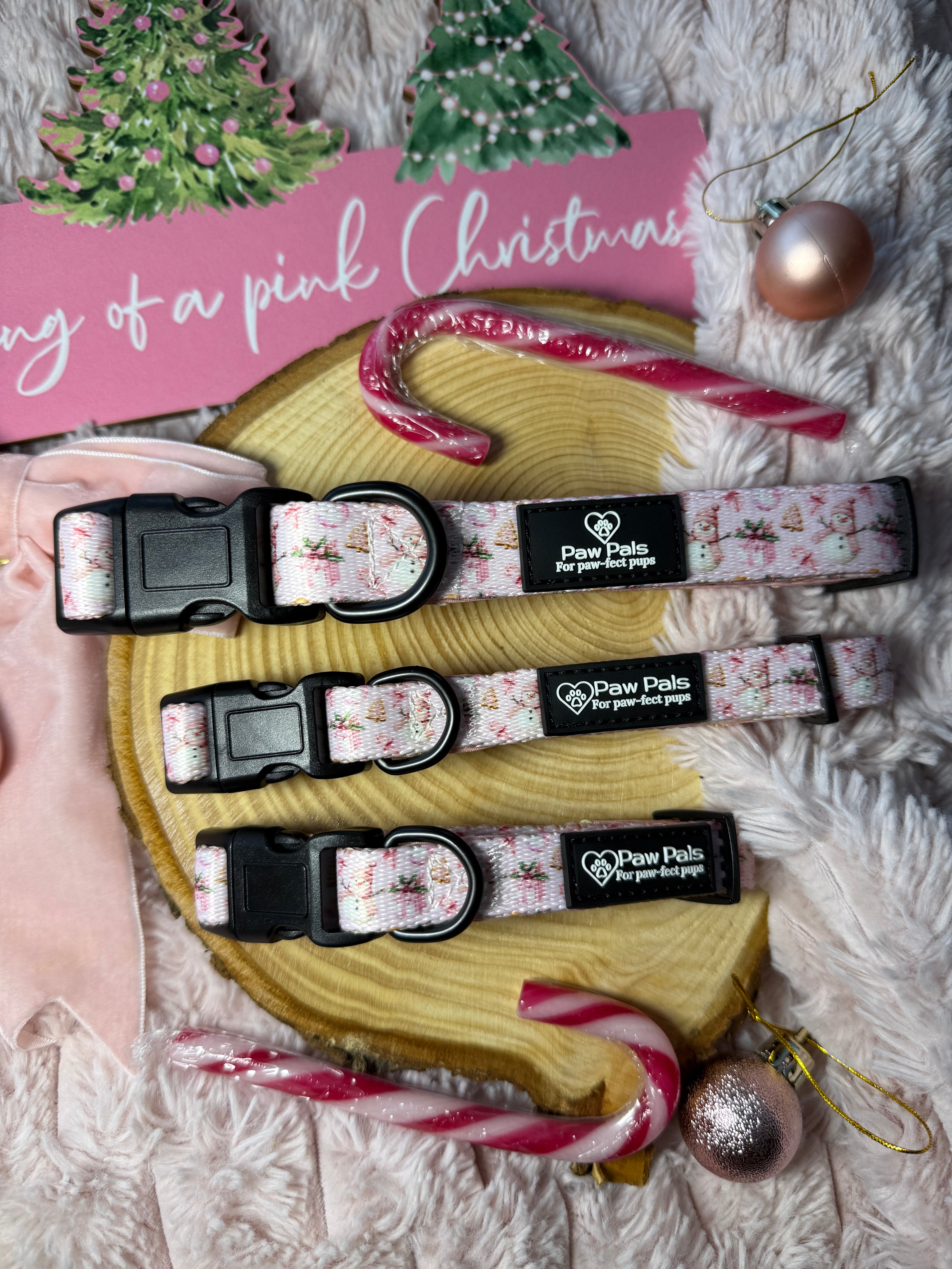 Pink Christmas Collar