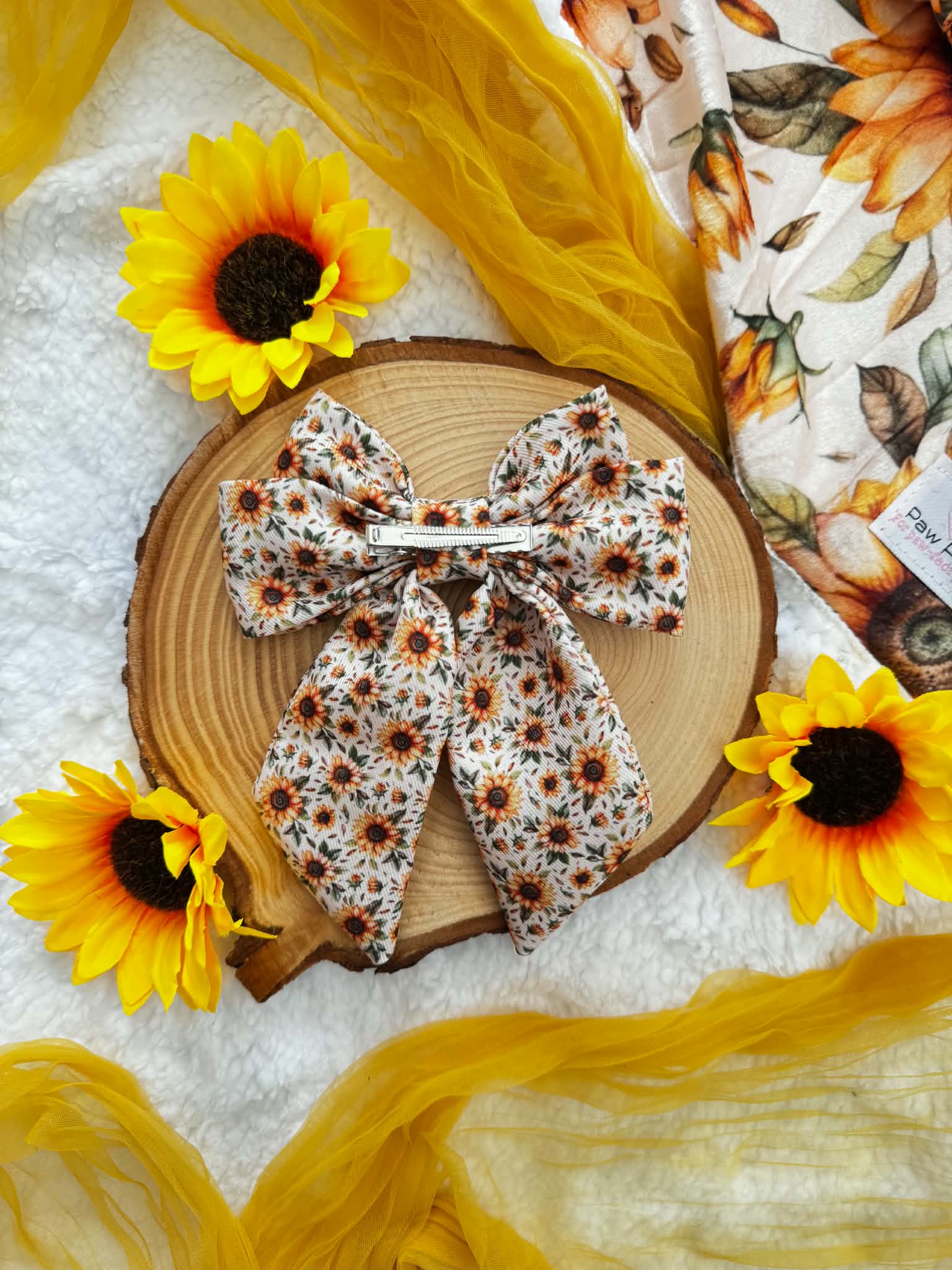 You’re my sunflower human hair bow