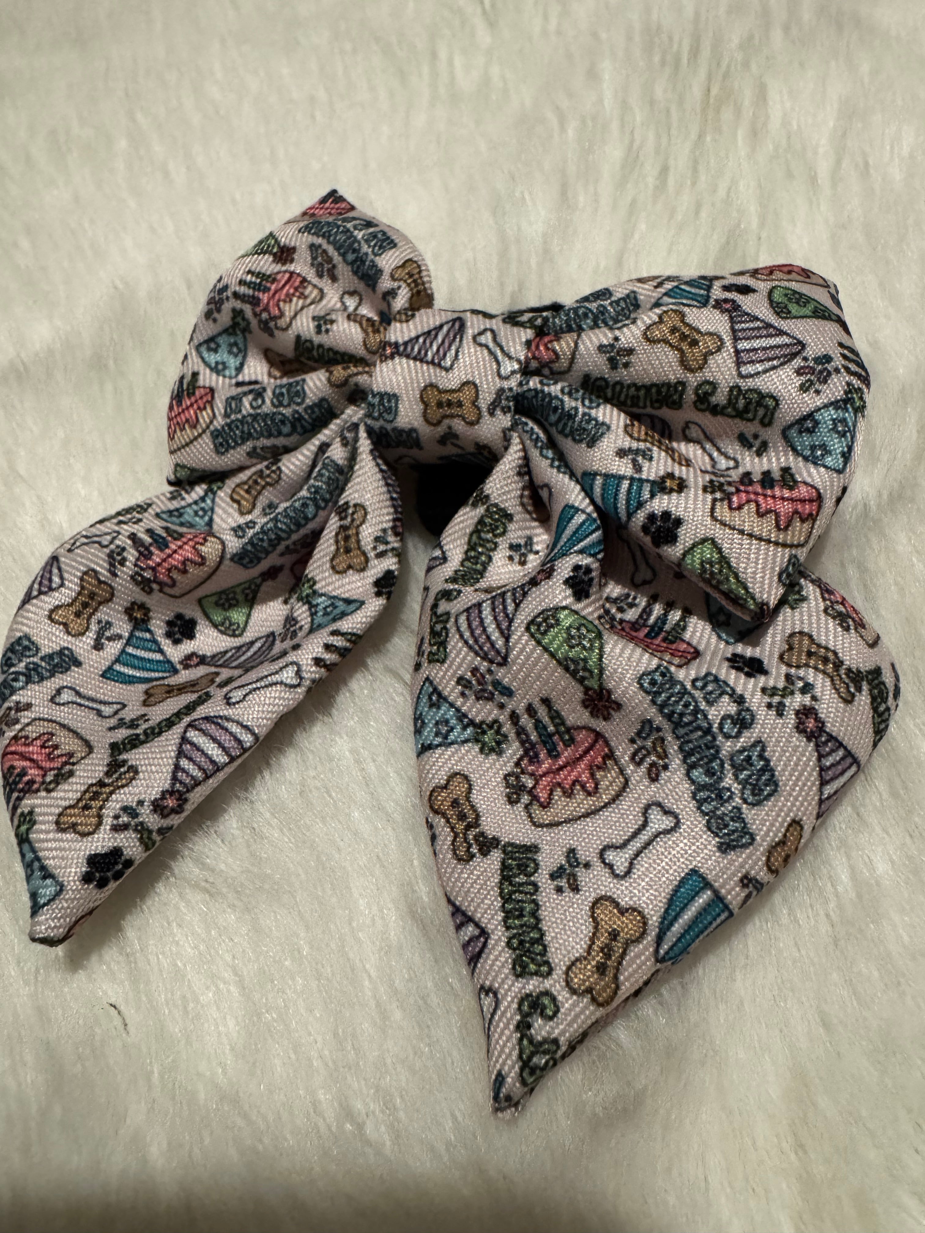 Birthday Pup Sailor Bow