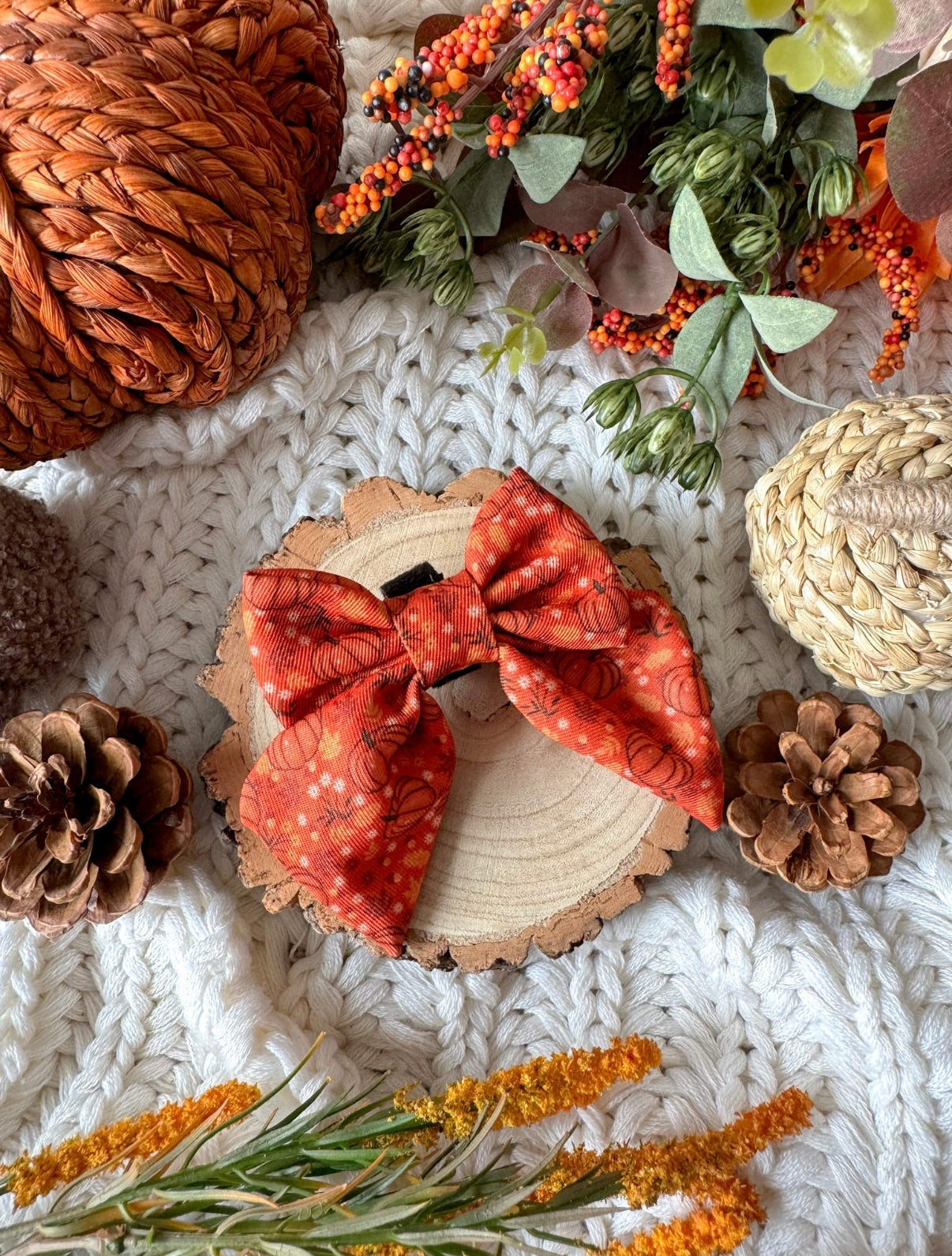 Pumpkin Spice Sailor Bow