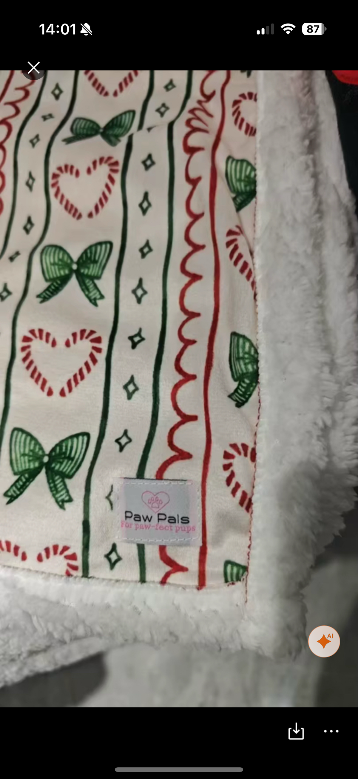 Candycane Kisses Blanket